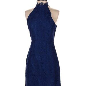 BBDakota Blue Lace Halter Dress